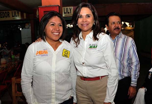 Blanca Alcalá y Roxana Luna ya hacen campaña juntas; “se encontraron” en Zacapoaxtla