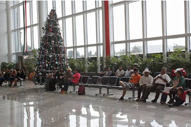 Terminal aérea de Puebla, lista para las vacaciones de fin de año
