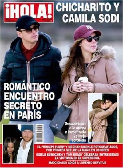 Chicharito estrena romance con Camila Sodi