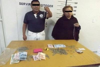 Ladrones de limosnas fueron detenidos en San Pedro Cholula