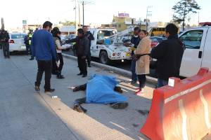 Tráiler arrolló y mató a un hombre en la autopista México-Puebla