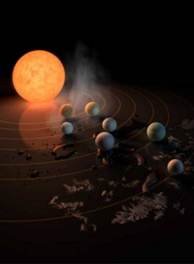 NASA reportó hallazgo de zona habitable en siete planetas