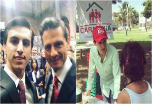 Jóvenes del PRI en informe a modo de Peña Nieto