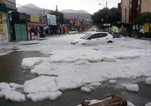 VIDEO: Granizada e inundación deja cuatro muertos en Edomex