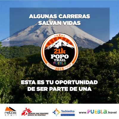El Popo Trail 21K, una carrera por las faldas del volcán