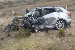 Dos muertos y una lesionada, saldo de colisión en la carretera Cuacnopalan-Oaxaca