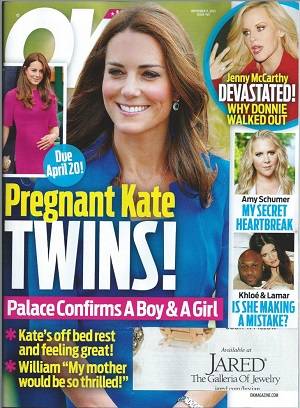 Kate Middleton y William serán padres de gemelos