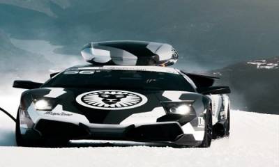 Lamborghini Murciélago LP-640, una adaptación para la nieve