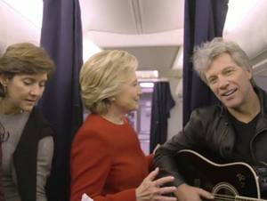 VIDEO: Hillary Clinton se unió al reto #MannequinChallenge con Bon Jovi
