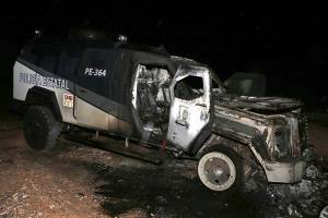 Muere elemento de la Gendarmería al chocar con vehículo de la SSP Puebla