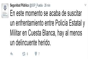 Huachicoleros enfrentaron a policía estatal y federal en Cuesta Blanca, Puebla