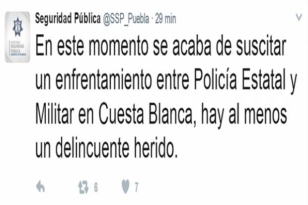 Huachicoleros enfrentaron a policía estatal y federal en Cuesta Blanca, Puebla