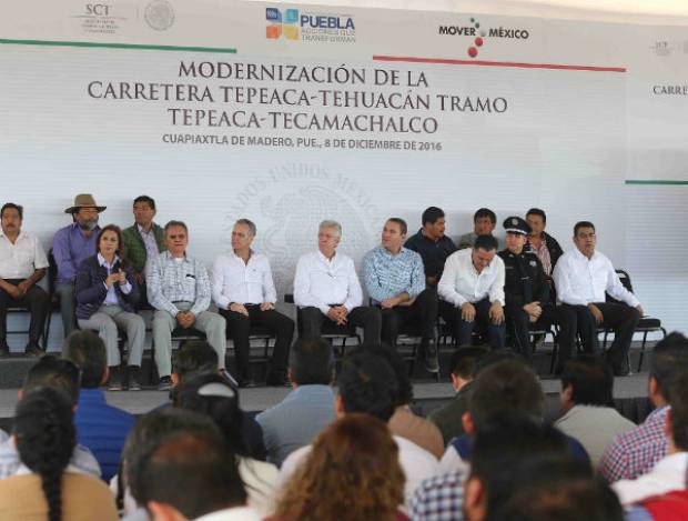 RMV y Ruiz Esparza inauguran ampliación de carretera Puebla-Tehuacán