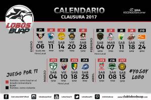 Lobos BUAP: El calendario para el torneo Clausura 2017