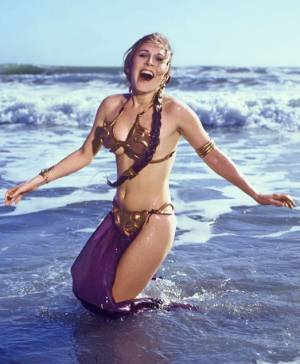 FOTOS: Carrie Fisher, la Princesa Leia, inédita en la playa