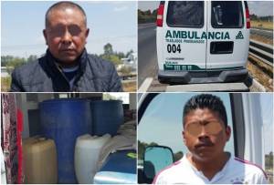 FOTOS: En ambulancia de Huixcolotla transportaban combustible robado