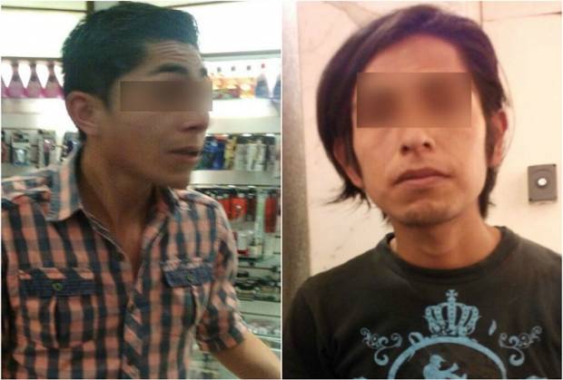 Dos sujetos roban una consola de videojuegos en Sanborns del centro de Puebla