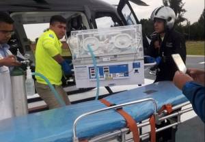 Trasladan en helicóptero hígado y corazón donados en Puebla a la CDMX