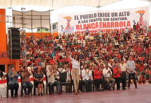 Aquiles Córdova ratifica apoyo de Antorcha Campesina a Blanca Alcalá