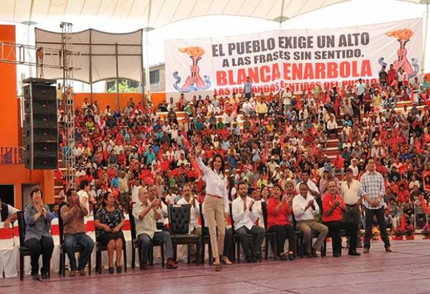 Aquiles Córdova ratifica apoyo de Antorcha Campesina a Blanca Alcalá