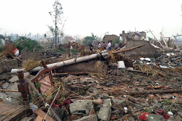Tornado en China deja 78 muertos y 500 heridos