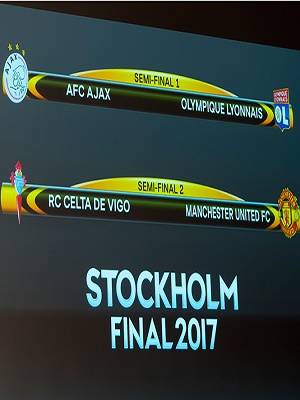 Europa League: ManU-Celta y Lyon-Ajax, los cruces de semifinales