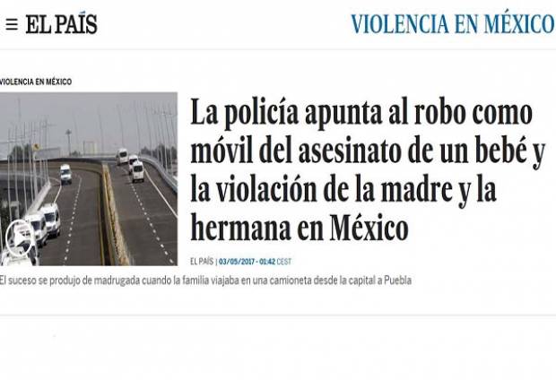 Prensa internacional retoma “crimen violento” en la México-Puebla