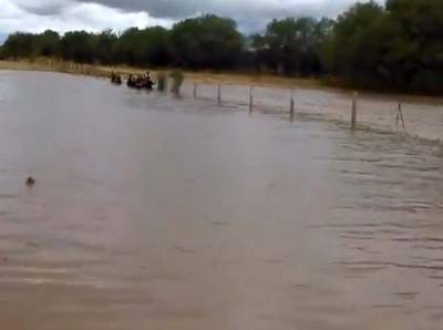 VIDEO: Se desborda presa en Aguascalientes por intensa lluvia