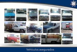 Decomisan 15 vehículos y 7 mil 900 litros de combustible robado en operativos por Puebla