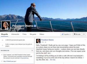 Barack Obama estrenó página en Facebook