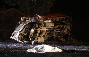 FOTOS: Muere mujer en accidente vial sobre la autopista Amozoc-Perote