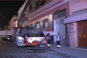 FOTOS: Tres albañiles lesionados al caer cuando laboraban en edificio en Puebla