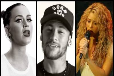 VIDEO: Neymar Jr. cantó Imagine con Shakira y Katy Perry