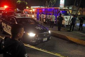 FOTOS: Matan a pasajero en atraco a transporte público en Puebla