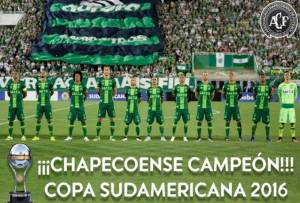 Chapecoense es campeón de la Copa Sudamericana 2016