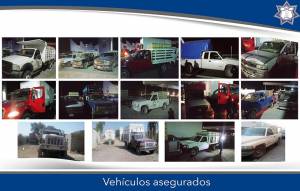 SSP Puebla decomisa 21 vehículos y ubica predio con combustible robado