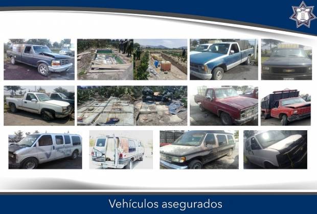 Localizan vehículos con más de 21 mil litros de combustible robado en Puebla