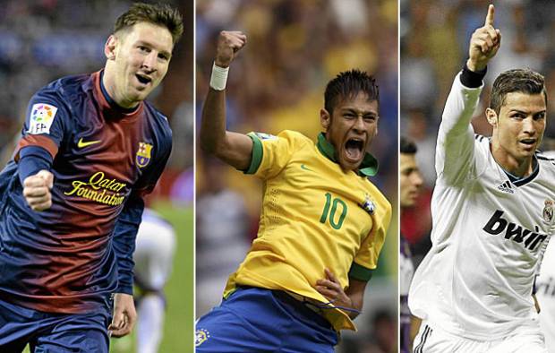 Messi, Neymar y Cristiano Ronaldo, los finalistas del FIFA Balón de Oro