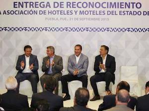 Hoteleros reconocen a RMV por seguridad en Puebla