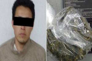 Descubren a reo del penal de Puebla con 170 gramos de marihuana