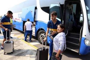 VIDEO/FOTOS: Llegan a Puebla los jugadores del Boca Juniors de Argentina