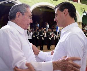 VIDEO: Peña Nieto recibe a Raúl Castro de Cuba en Mérida