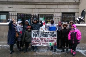 Poblanos en NY se solidarizan y protestan contra gasolinazo