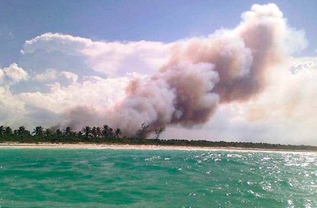 Incendio en isla Holbox fue provocado, determina Profepa