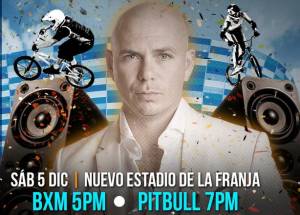 Pitbull confirma concierto en Puebla, será en el Estadio de La Franja