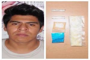 Cayó sujeto que vendía drogas en una vivienda en Puebla