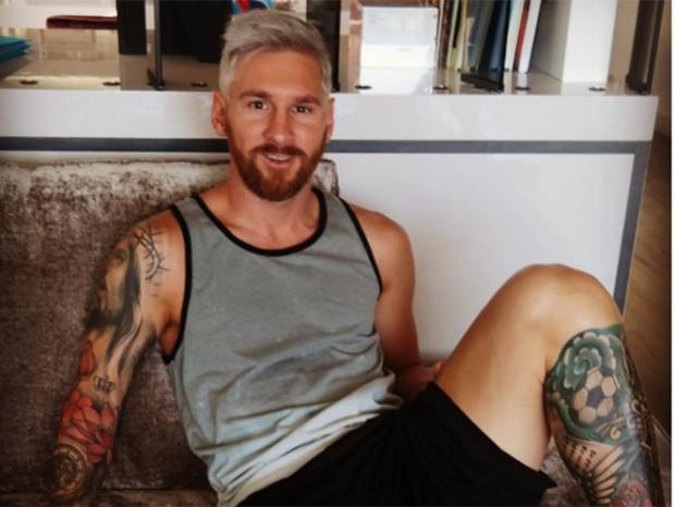 Messi se transformó en platinado
