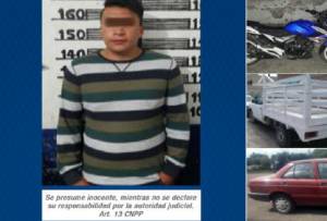 Policía de Puebla localizó tres vehículos con reporte de robo, hay un detenido