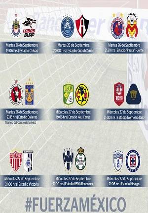 Liga MX: Así se jugará la J11 tras paro por sismo en México