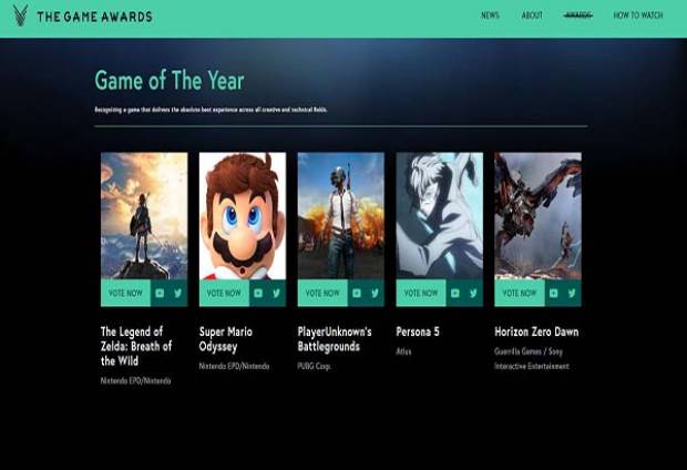 Estos son los nominados a The Game Awards 2017
